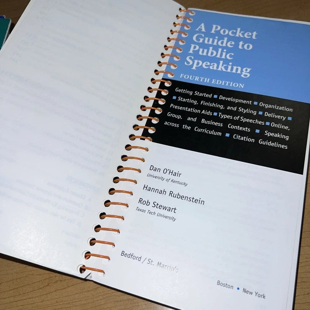 A Pocket Guide to Public Speaking by Hannah Rubenstein, Dan O'Hair and Rob